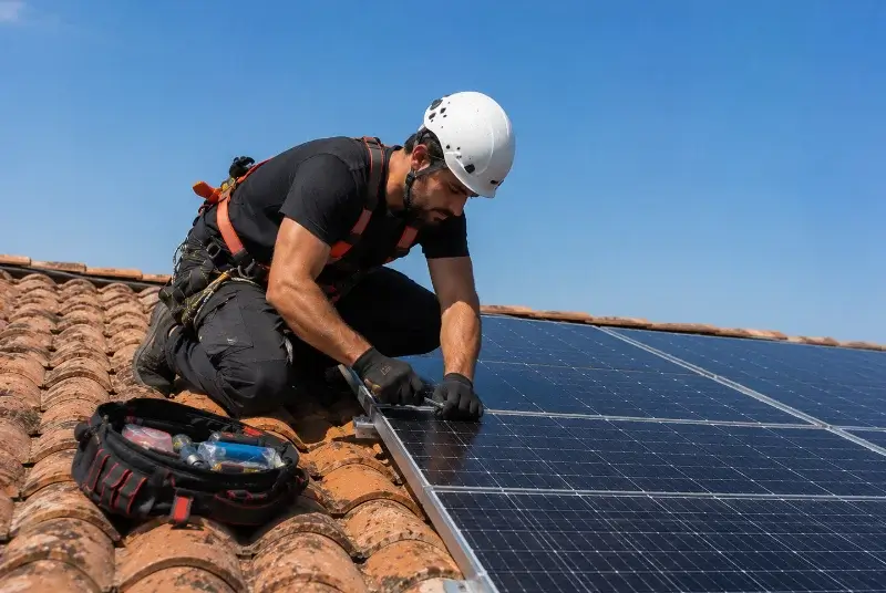 Maintenance et monitoring de panneaux solaires à Saint-Pierre-Quiberon